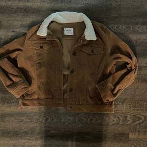 Mudd Brown Corduroy Sherpa Lined Trucker Jacket XL